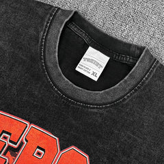 Vintage Iverson Allen Iverson Printed Short Sleeve T-Shirt Washed Heavy Cotton Top T