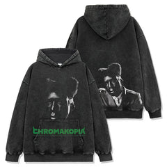 Hip Hop Tyler The Creator Printed Washed Short Sleeve T-Shirt Casual Crew Neck Hooded Sweater
