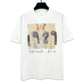 Customized 2024 Taylor Swift Taylor simple printed short-sleeved T-shirt heavy loose round neck trendy brand