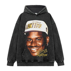 Vintage O'Neal ONeal print short sleeve t-shirt washed long sleeve crew neck loose hooded sweatshirt men