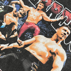 Vintage Eddie Guerrero Printed Short Sleeve T-Shirt Washed Blockbuster T