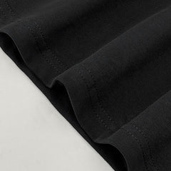 Simple MJ printed t-shirt retro Vintage washed old loose heavy casual short sleeves ins