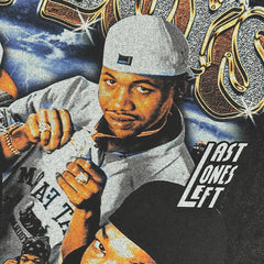 Vintage Hip Hop Hot Boys Printed Short Sleeve T-Shirt Vintage Washed Heavy Cotton T