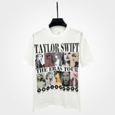 Vintage Taylor print short-sleeved cotton t-shirt female mildew TaylorSwift concert mv same top