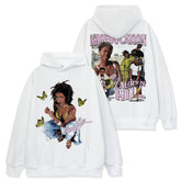 Lauryn Hill print short-sleeved T-shirt long-sleeved crewneck washed hoodie