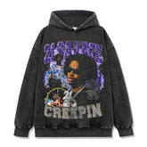 21 Savage Savage Printed Washed Short Sleeve T-Shirt Crew Neck Long Sleeve Hooded Sweater