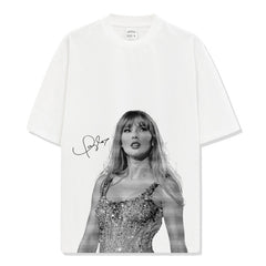Taylor Swift Mildew Printed Short Sleeve T-Shirt Men's and Women's Summer Casual Loose Vintage Tide