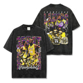 Vintage KOBE Kobe Printed O'Neal Short Sleeve T-Shirt Washed Long Sleeve Loose Hooded Sweater Batch