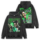 Hip Hop Tyler The Creator Printed Short Sleeve T-Shirt Washed Long Sleeve Loose Hooded Sweater