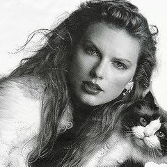 Taylor Swift Mold Print Short Sleeve T-Shirt High Street Vintage Loose Cotton T