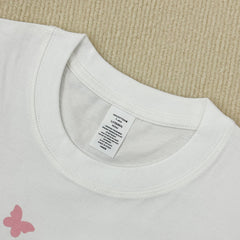 2024 Taylor Printed Short Sleeve T-Shirt Heavy Crew Neck Cotton Versatile Vintage Top Tide