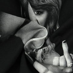 Simple Taylor Swift Mildew Printed T-Shirt Vintage Loose Cotton Short Sleeve ins Tide