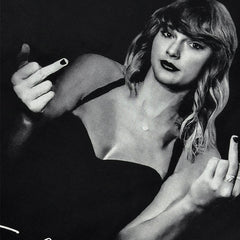 Simple Taylor Swift Mildew Printed T-Shirt Vintage Loose Cotton Short Sleeve ins Tide