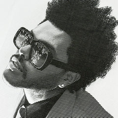 Spring and summer weeknd hip-hop printed short-sleeved T-shirt heavy loose cotton small neckline trendy men's top