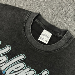 Vintage Kelenic Printed Short Sleeve T-Shirt Vintage Loose Heavy Casual T