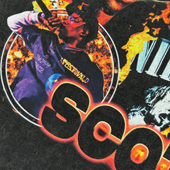 Vintage Travis Scott Travis Printed Short Sleeve T-Shirt Washed Heavy Small Neckline Tide T