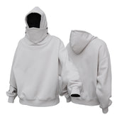 Heavy 450g Mask Hooded Sweater Loose Casual Versatile Net Edition Hoodie Top Trend