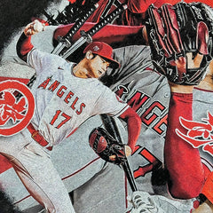 Vintage Shohei Ohtani Printed Short Sleeve T-Shirt Vintage Washed Heavy Cotton Top T