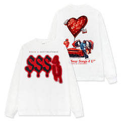 Vintage Drake DRAKE Printed SSS4U Crew Neck Short Sleeve T-Shirt Long Sleeve Loose Hooded Sweater Men