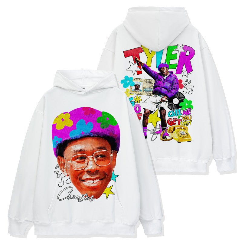 Rapper Tyler The Creator Double-Sided Print Blockbuster Street Loose T-Shirt Short Sleeve