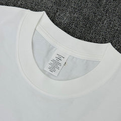 Spring and summer weeknd hip-hop printed short-sleeved T-shirt heavy loose cotton small neckline trendy men's top