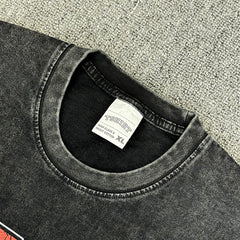 Vintage Tyson Boxer Tyson Printed Short Sleeve T-Shirt vintage washed heavy cotton trendy men t