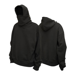Heavy 450g Mask Hooded Sweater Loose Casual Versatile Net Edition Hoodie Top Trend