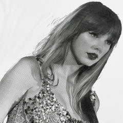 Singer Taylor Swift Swift Special Print Short Sleeve T-Shirt Heavy Loose Trendy Casual Crew Neck Small Neckline ins