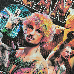 Vintage Sean Omalley Printed T-Shirt High Street Washed Heavy Cotton T