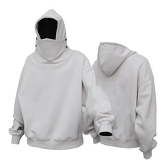 Heavy 450g Mask Hooded Sweater Loose Casual Versatile Net Edition Hoodie Top Trend