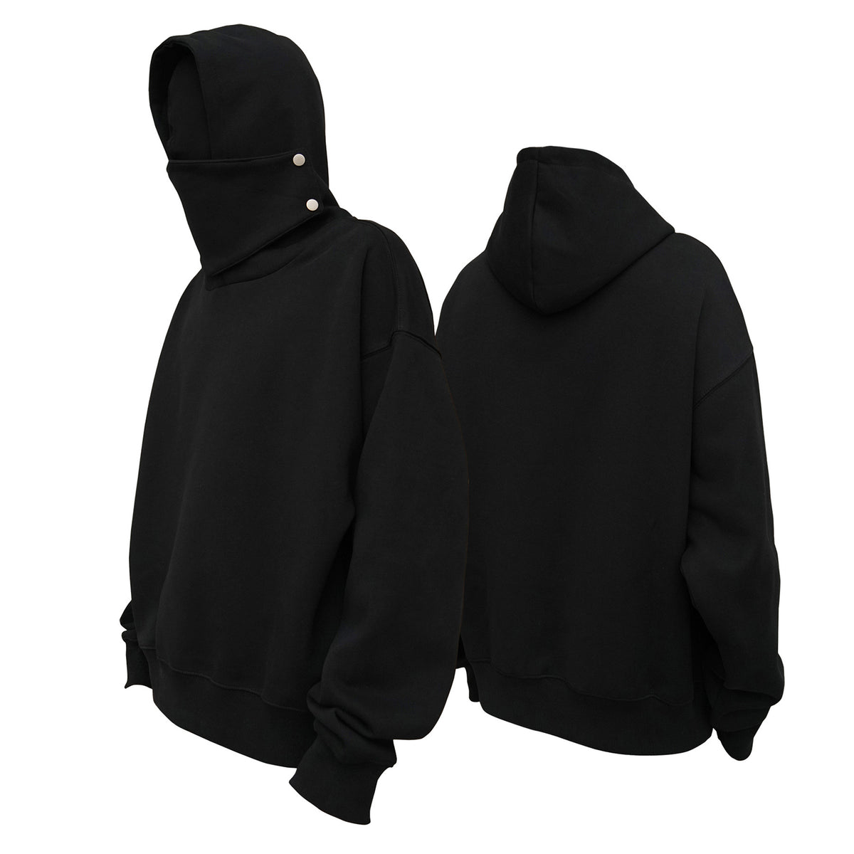 Heavy 450g Mask Hooded Sweater Loose Casual Versatile Net Edition Hoodie Top Trend